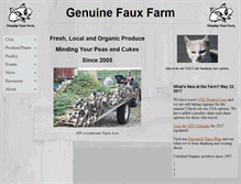 Tablet Screenshot of genuinefauxfarm.com